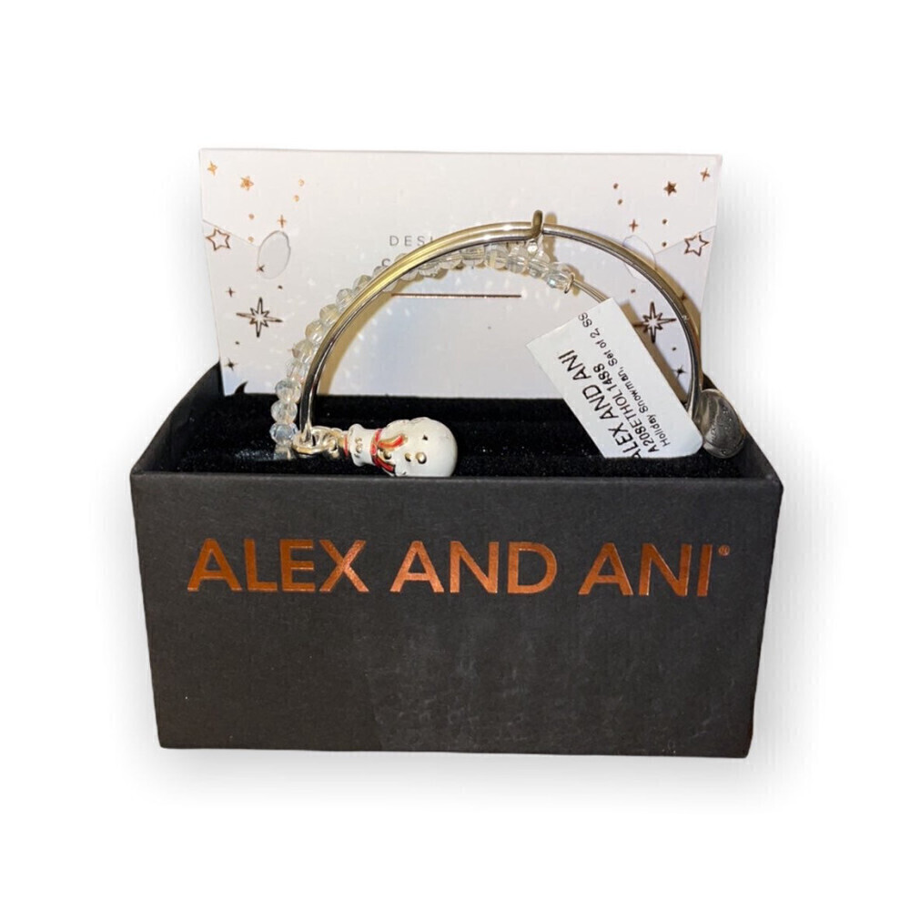 Alex and Ani Snowman Bracelet set - Picture 2 of 4